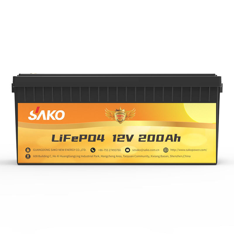 Sako 12.8V 200 Ah Lifepo4 Lithium Battery